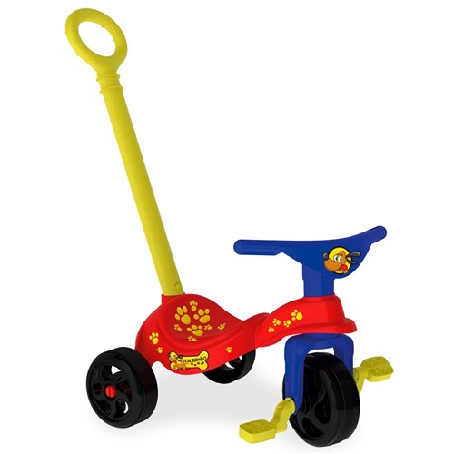 Triciclo Infantil Cachorrinho com Empurrador 7494 Xalingo