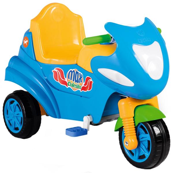Triciclo Infantil Calesita Max com Empurrador e Assento Baú