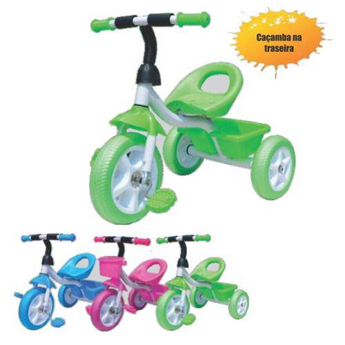 Tudo sobre 'Triciclo Infantil com Caçamba - Azul - Unitoys'