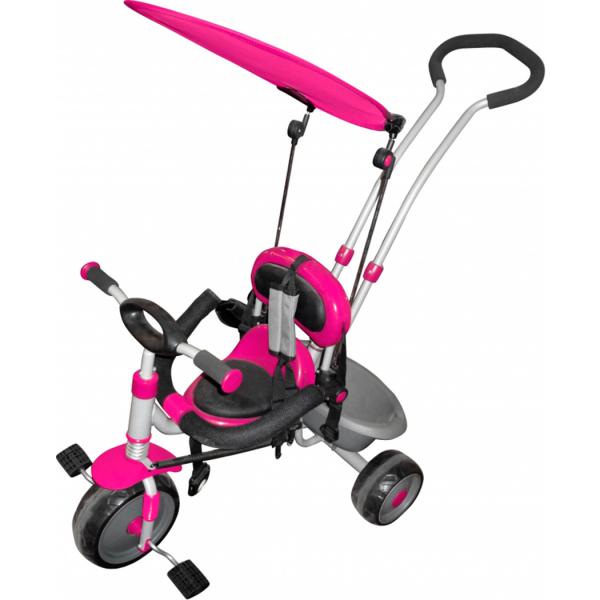 Triciclo Infantil com Capota Super Treck 9010 Rosa - Belfix - Belfix