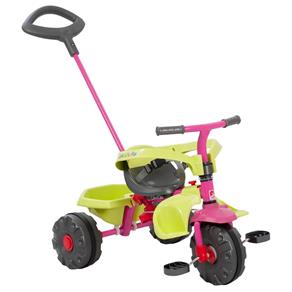 Triciclo Infantil com Pedal Smart Plus Rosa Bandeirante