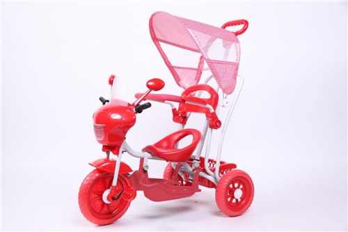 Triciclo Infantil 2 em 1 C/Toldo Luzes Música Vm Bel Brink