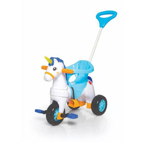 Triciclo Infantil Empurrar Passeio Calesita Velocita Fantasy