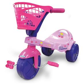 Triciclo Infantil Fadinha à Pedal Rosa - Xalingo