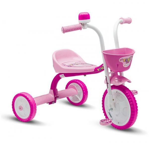 Triciclo Infantil Feminino Nathor You 3 Girl Rosa
