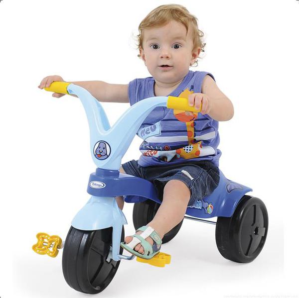 Triciclo Infantil Fokinha Azul com Pedal 7676 Xalingo