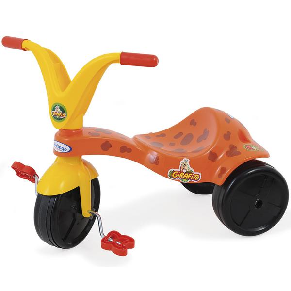Triciclo Infantil Girafito com Pedal Vermelho 7787 Xalingo