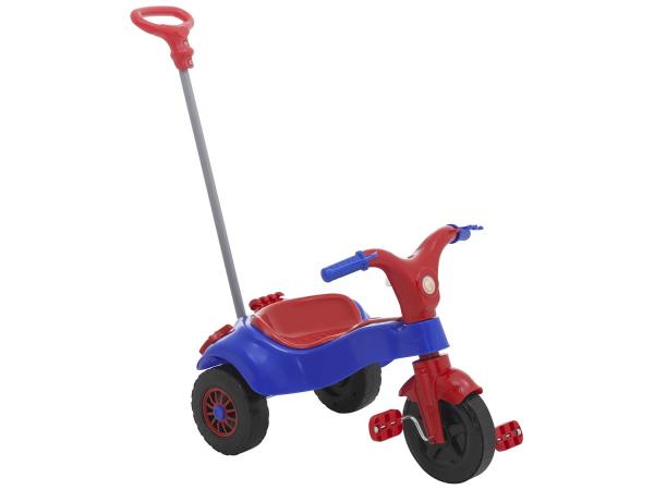 Triciclo Infantil Home Play com Empurrador - Motoca Praia e Campo Haste Removível