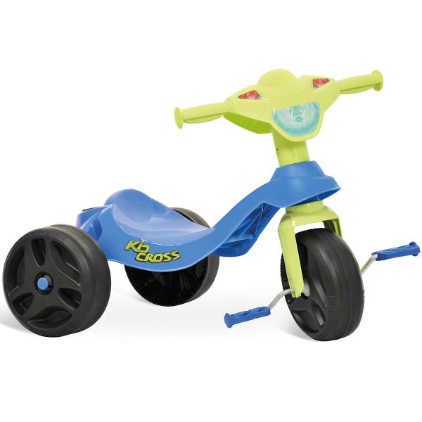 Triciclo Infantil Kid Cross Azul 628 - Bandeirante - Bandeirante
