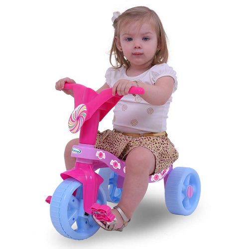 Triciclo Infantil Lolli Pop Xalingo Brinquedos Rosa