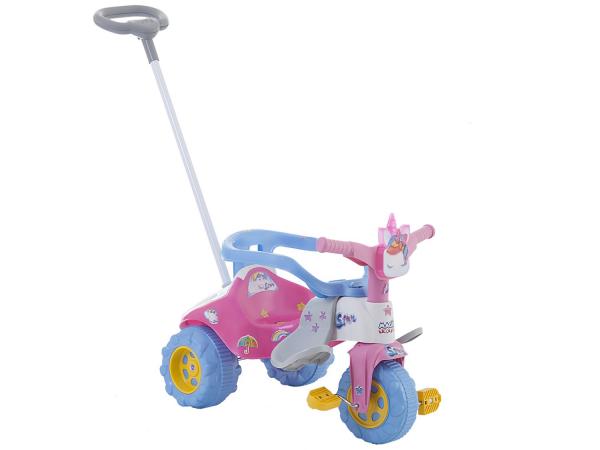 Triciclo Infantil Magic Toys com Empurrador - Unicórnios Tico-Tico Uni Star Haste Removível