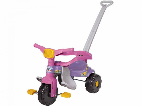 Triciclo Infantil Magic Toys Festa Rosa - Haste Removível