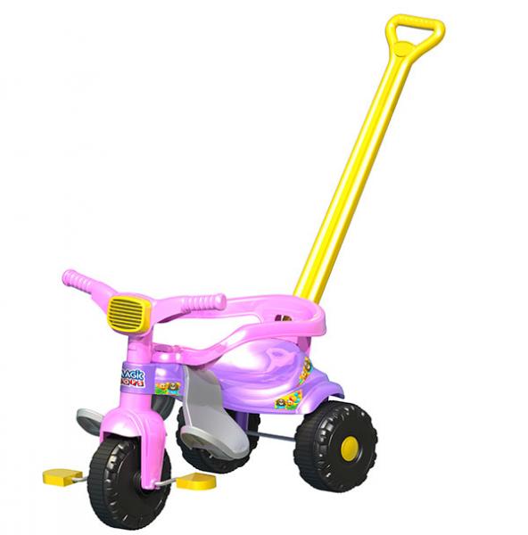 Triciclo Infantil Motoca Menina Tico Tico Rosa Magic Toys
