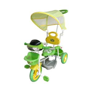 Triciclo Infantil Passeio com Empurrador 2 em 1 Motoca - Verde - Bw003V