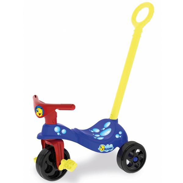 Triciclo Infantil Peixinho com Empurrador 7495 - Xalingo - Xalingo