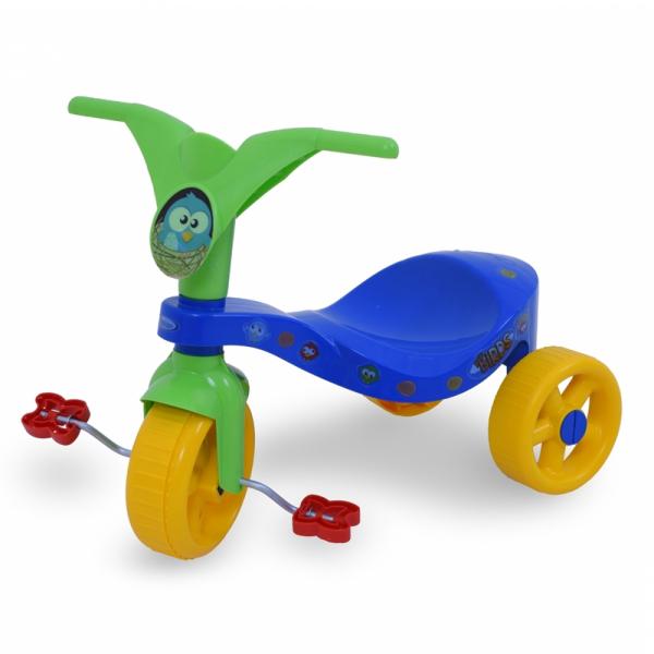 Triciclo Infantil Pop Birds Azul/Verde 07443 - Xalingo