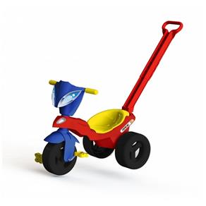 Triciclo Infantil Race com Empurrador Xalingo Brinquedos Colorido