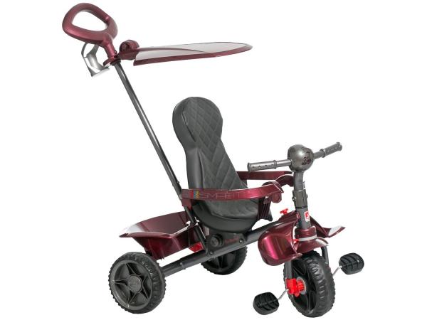 Triciclo Infantil Smart 266 com Empurrador - com Capota Bandeirante