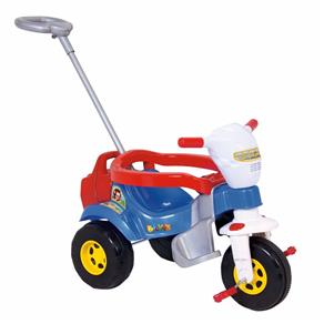 Triciclo Infantil Tico Tico Bichos Azul com Aro 3510