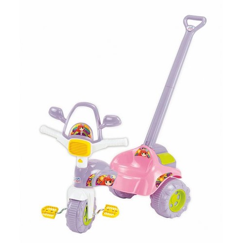 Triciclo Infantil Tico Tico com Empurrador Meg