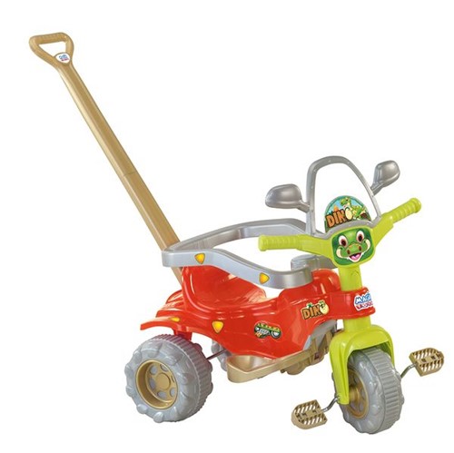 Tudo sobre 'Triciclo Infantil Tico Tico Dino Vermelho Magic Toys'