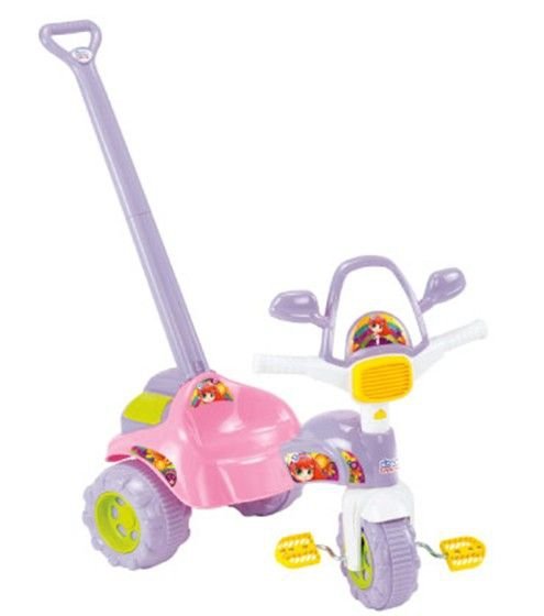 Triciclo Infantil Tico-Tico Meg com Alça - Magic Toys