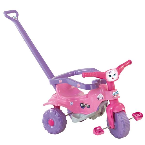 Tudo sobre 'Triciclo Tico Tico Pets Rosa Motoca Infantil - Magic Toys 2811'