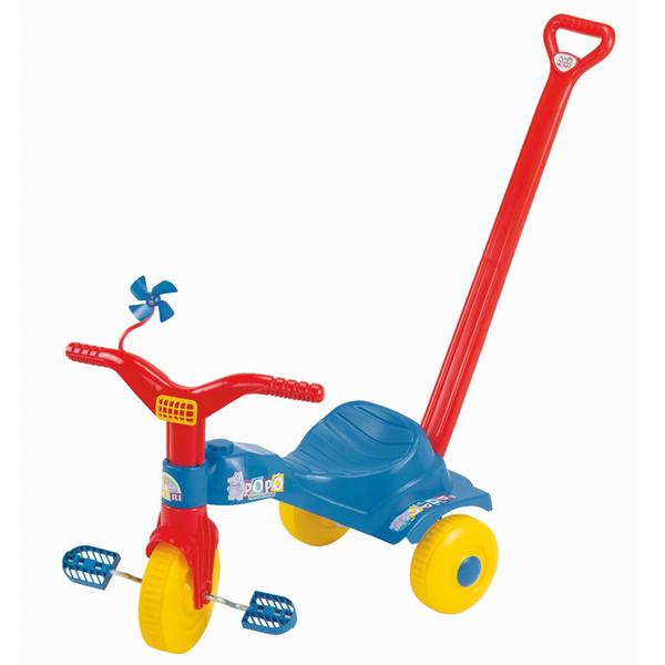 Triciclo Infantil Tico Tico Popó com Haste 2111 - Magic Toys