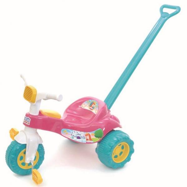 Triciclo Infantil Tico Tico Princesa com Empurrador Magic Toys