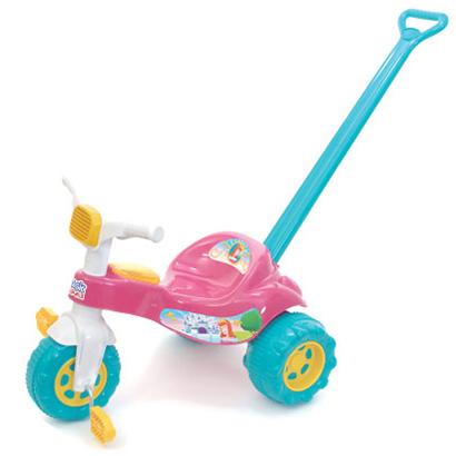 Triciclo Infantil Tico Tico Princesa 2232 Magic Toys com Haste