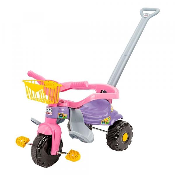 Triciclo Infantil Tico Tico Rosa Menina - Magic Toys