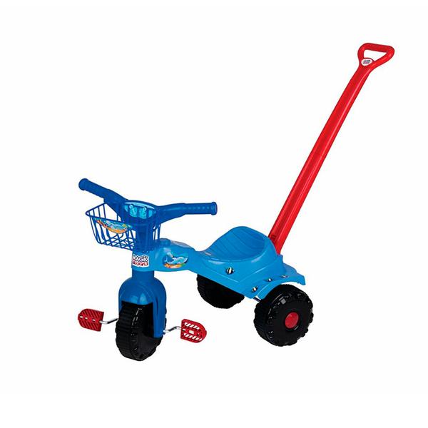 Triciclo Infantil Tico-tico Tubarão Azul - Magic Toys