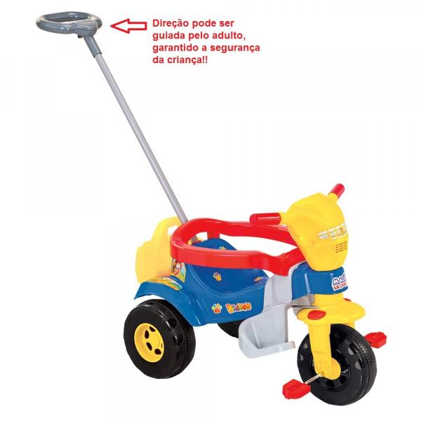 Triciclo Infantil Ticotico Bichos Azul S/ Som - Magic Toys