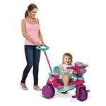 Triciclo Infantil Velobaby Passeio e Pedal Rosa 207 - Bandeirante