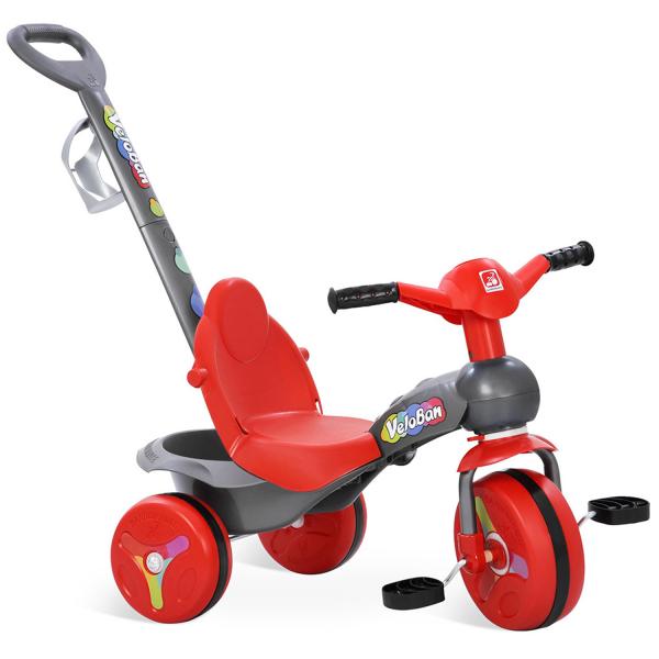 Triciclo Infantil Veloban Passeio Vermelho 233 - Bandeirante - Bandeirante
