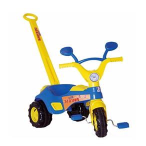 Triciclo Infantil Velotrol Musical Haste e Pedal Music Cotiplás - Blue
