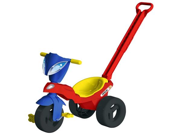 Triciclo Infantil Xalingo com Empurrador - Race Porta Objetos