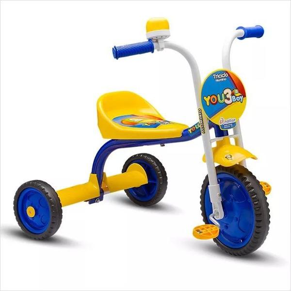 Triciclo Infantil You Boy Amarelo/Azul - Nathor