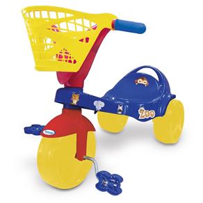 Triciclo Infantil Zoo com Pedal Azul - Xalingo