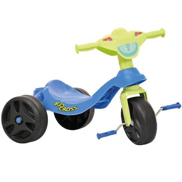 Triciclo Kid Cross - Azul - Bandeirante