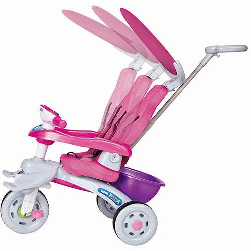 Tudo sobre 'Triciclo Magic Toys Super Trike Rosa 3 Posições'
