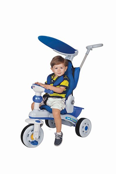 Triciclo Super Trike com Estofado - Azul - Magic Toys