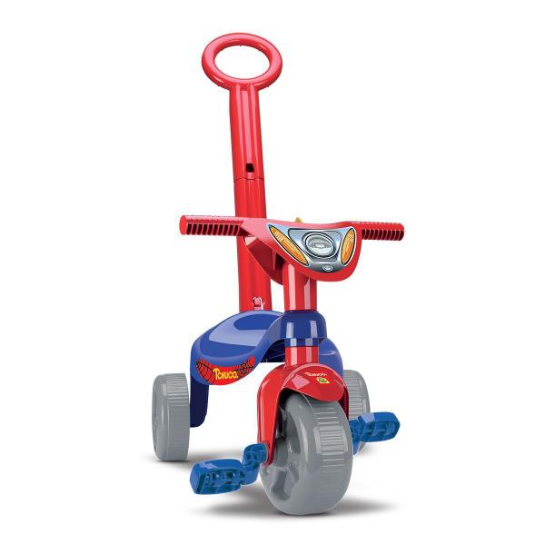 Triciclo Tchuco Herois Super Teia com Haste - Samba Toys