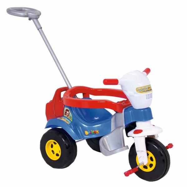 Triciclo Tico Tico Bichos Azul com Som e Luzes 3512 - Magic Toys