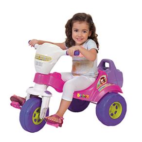 Triciclo Tico Tico Bichos Rosa com Aro Magic Toys