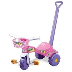 Triciclo Tico Tico - Sereia com Alça e Pedal - Magic Toys