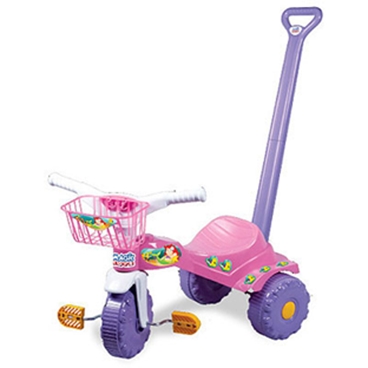 Triciclo Tico Tico - Sereia com Alça e Pedal - Magic Toys