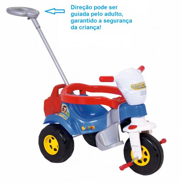 Triciclo Infantil Ticotico Bichos Azul C/ Som - Magic Toys