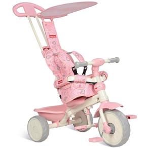 Triciclo Velobaby Fisher Price Bandeirante - Rosa