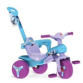 Triciclo Veloban Passeio - Azul e Lilás - Disney Frozen - Bandeirante